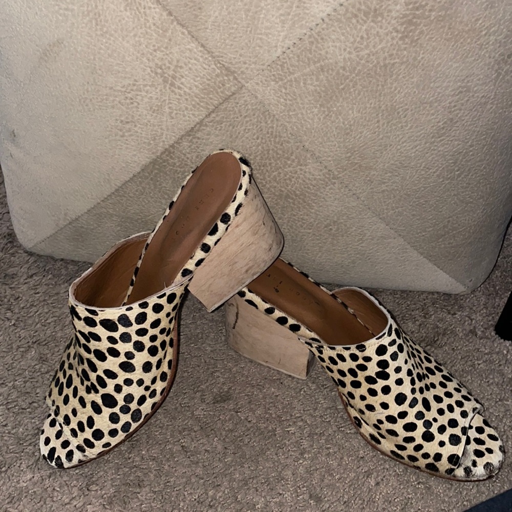 Ceri Hoover half hair mules